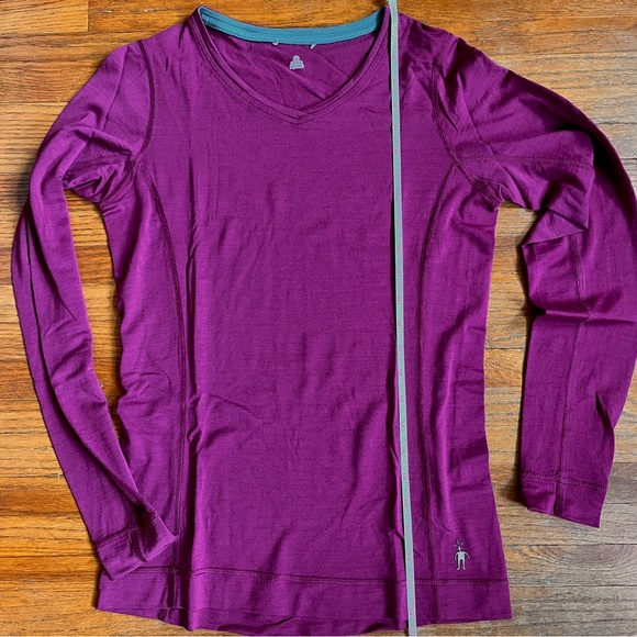 🐑Smartwool long sleeved merino v-neck top - Picture 4 of 8